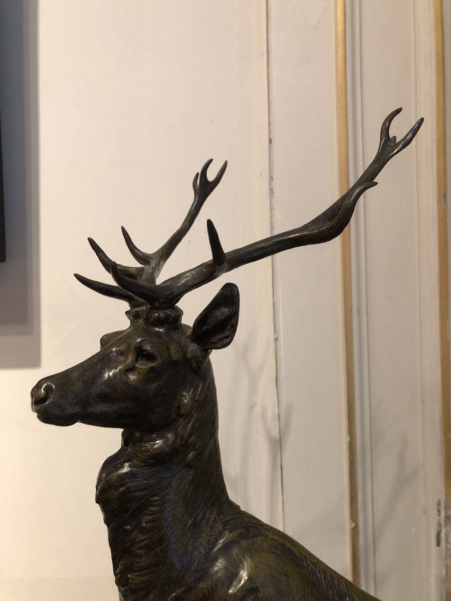 Maximilien Fiot (1856–1953), Deer On The Lookout-photo-2