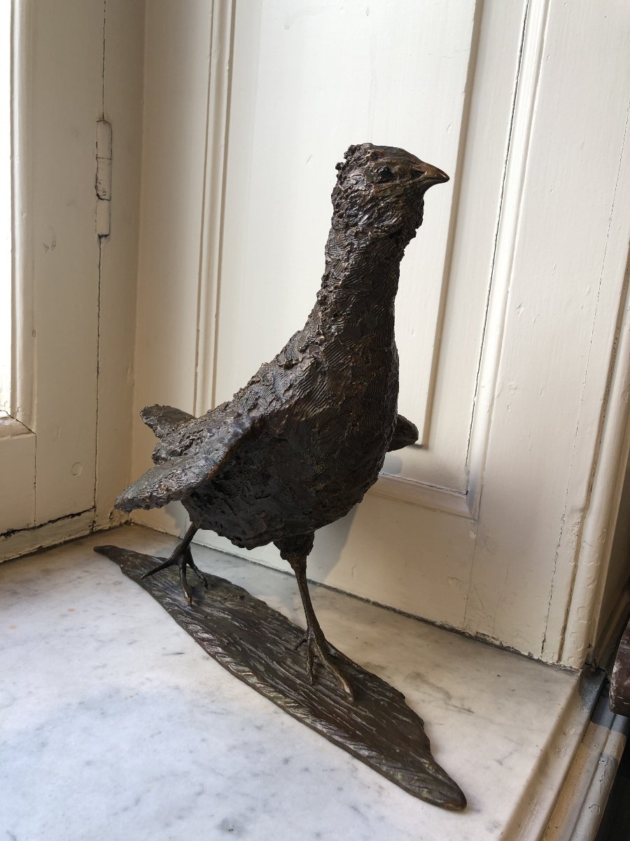 Oiseau en bronze Marie Thys (1954-)-photo-3