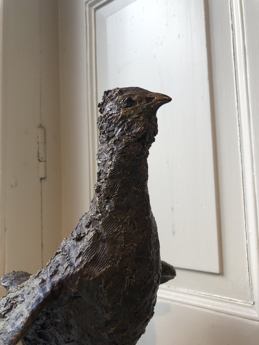 Oiseau en bronze Marie Thys (1954-)-photo-4