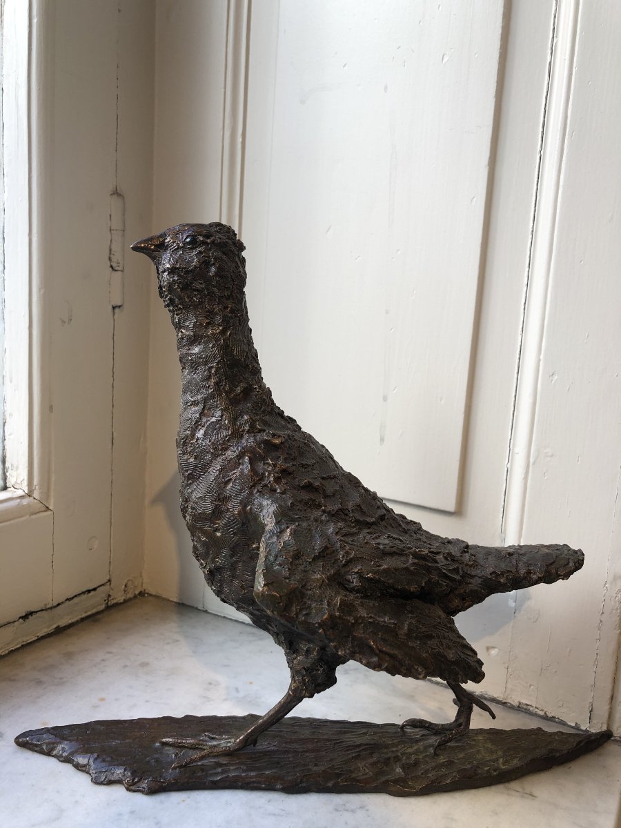 Oiseau en bronze Marie Thys (1954-)-photo-2