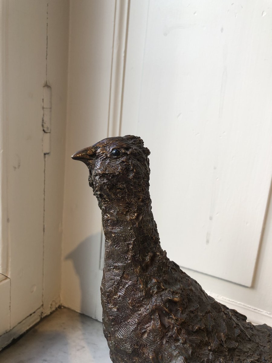 Oiseau en bronze Marie Thys (1954-)-photo-3