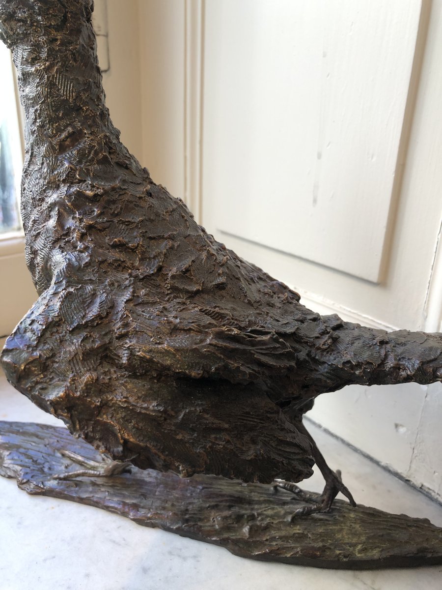 Oiseau en bronze Marie Thys (1954-)-photo-7