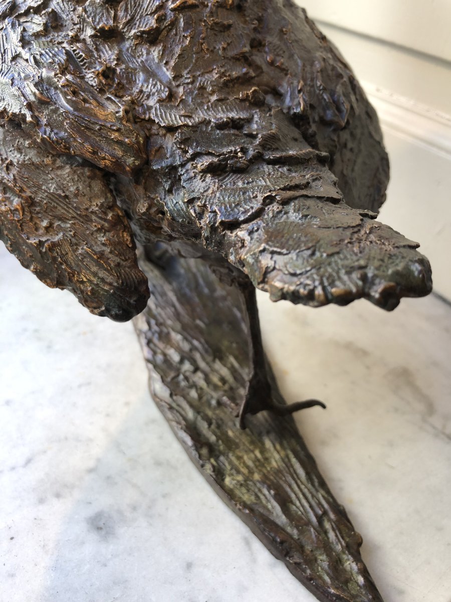 Oiseau en bronze Marie Thys (1954-)-photo-8