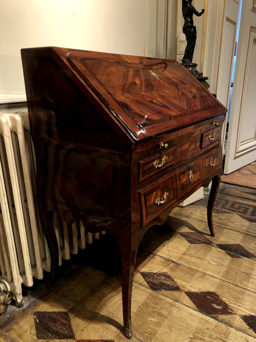 Kingwood Marquetry Bureau De Pente-photo-2