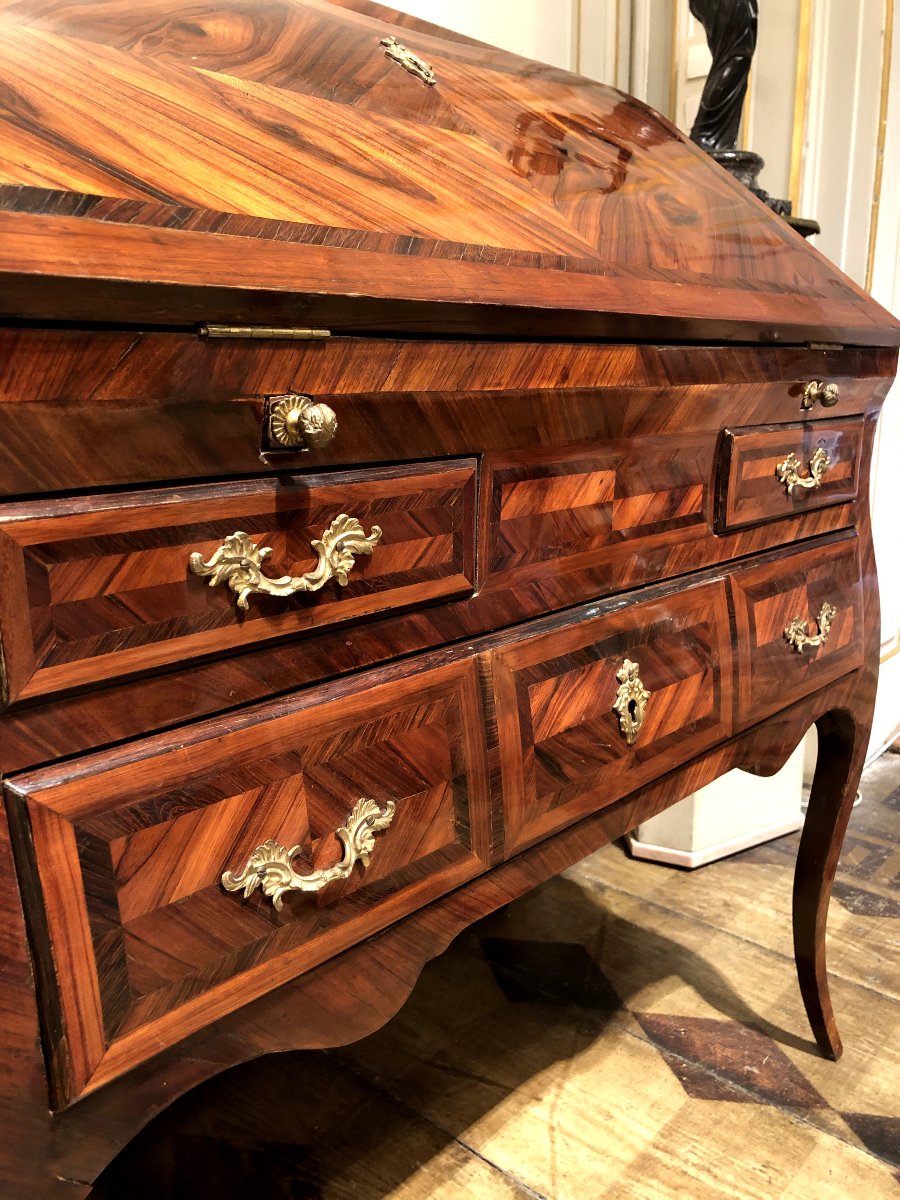 Kingwood Marquetry Bureau De Pente-photo-4
