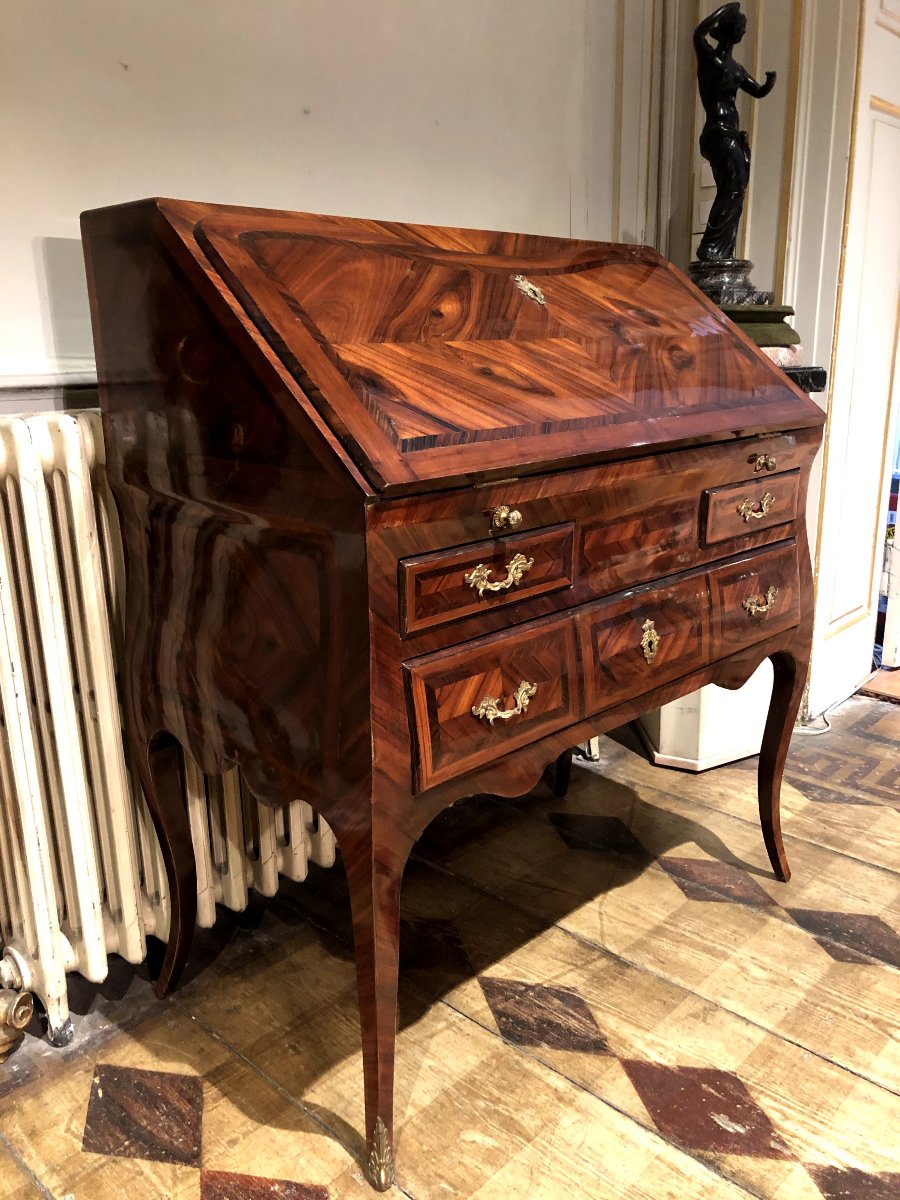 Kingwood Marquetry Bureau De Pente-photo-2