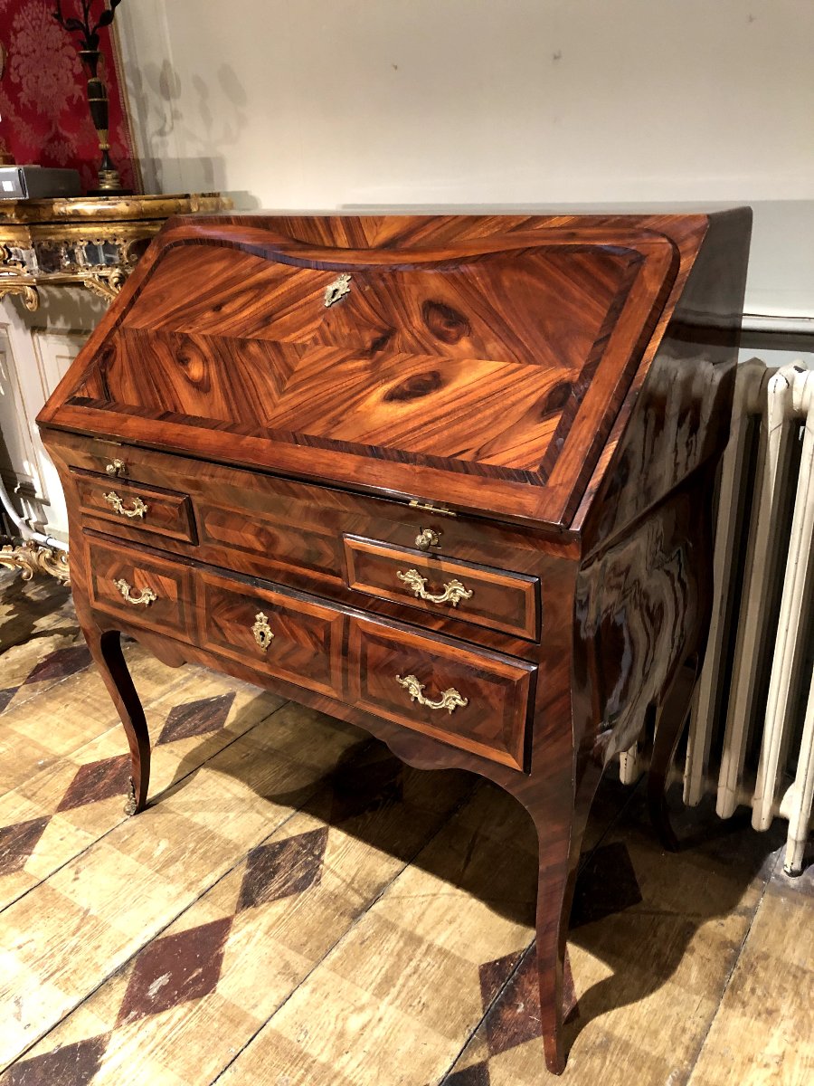 Kingwood Marquetry Bureau De Pente-photo-6