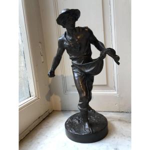 Semeur en bronze Jean GAUTHERIN (1840-1890)
