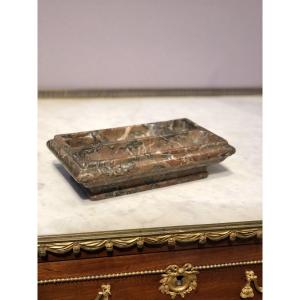 Encrier en marbre rouge Louis XIV