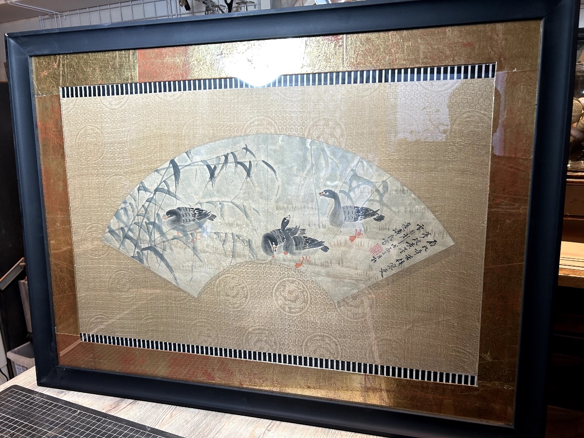 Pair Of Fan Projects, Early 20th Century China-photo-2