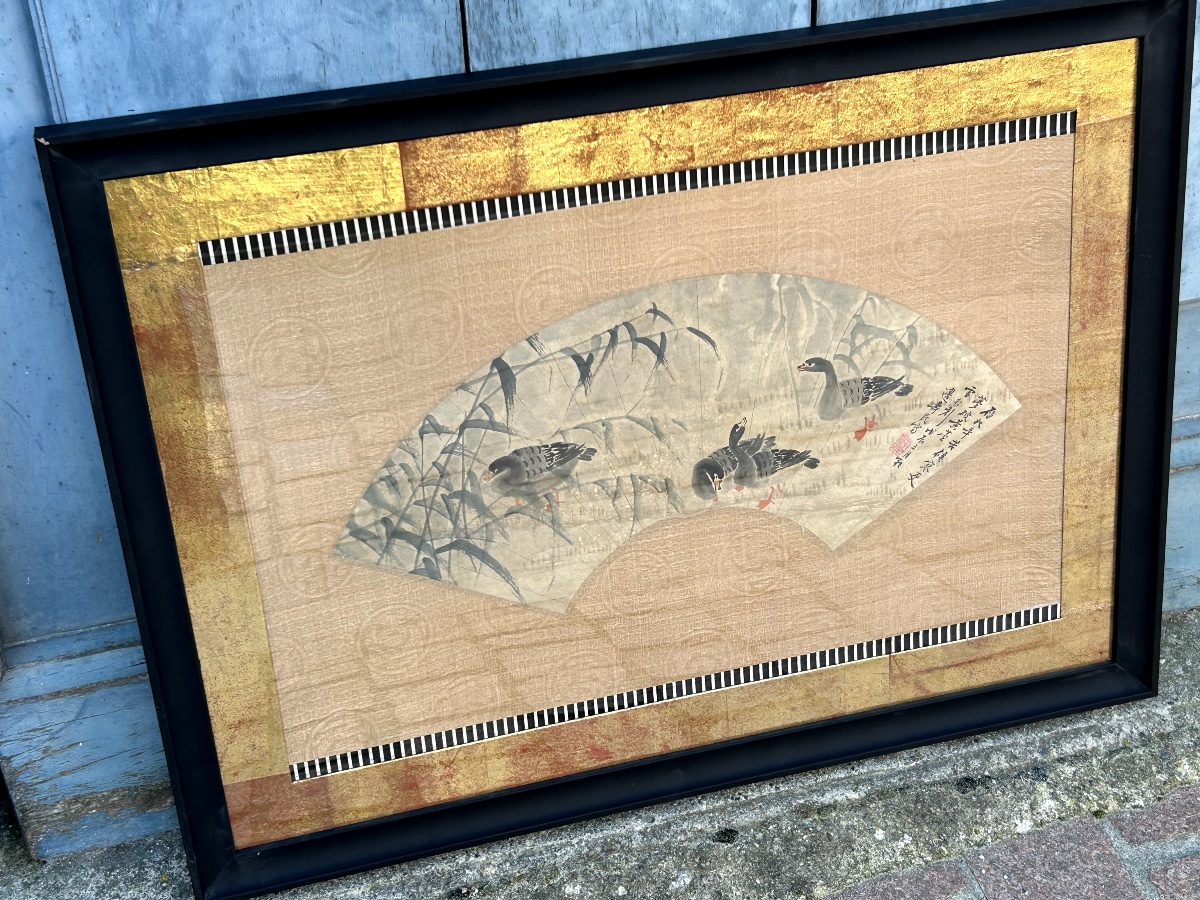 Pair Of Fan Projects, Early 20th Century China-photo-4