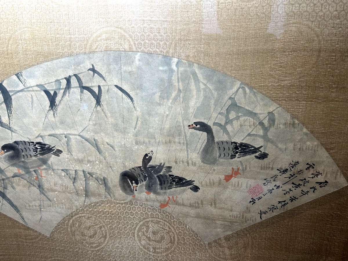 Pair Of Fan Projects, Early 20th Century China-photo-1