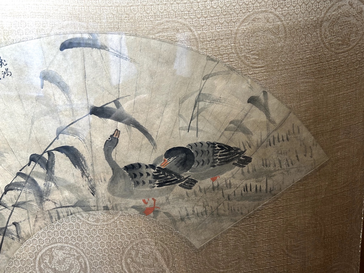 Pair Of Fan Projects, Early 20th Century China-photo-3