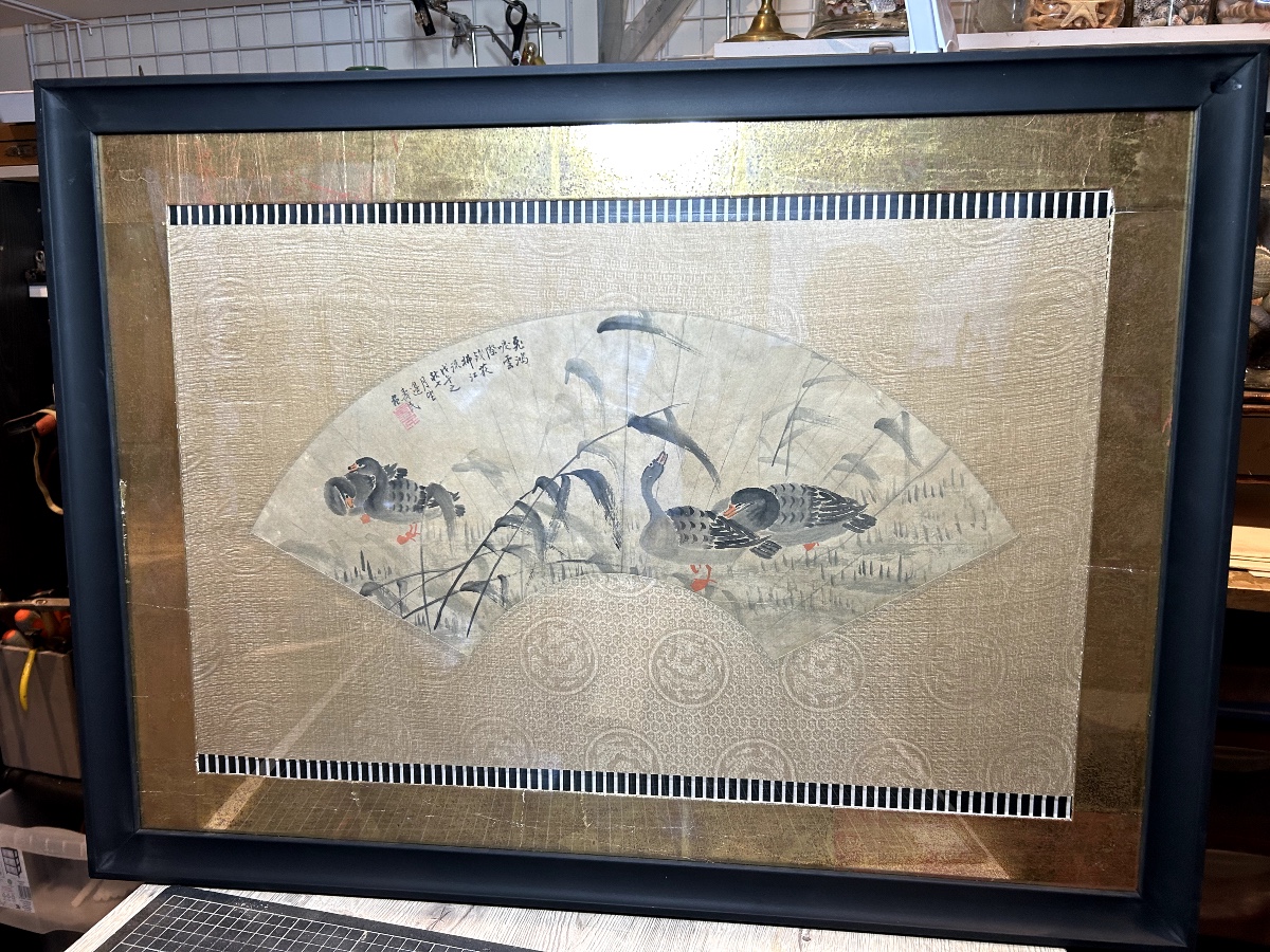 Pair Of Fan Projects, Early 20th Century China-photo-4