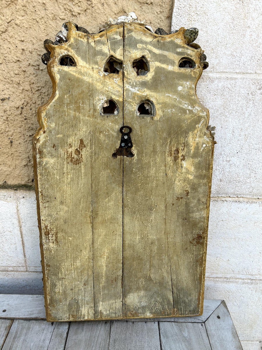 Miroir de Grotte aux Coquillages de la fin du XIXème Siècle-photo-4