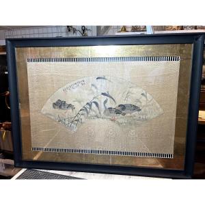 Paire de Projets d'Eventails , Chine du début du XXème siècle