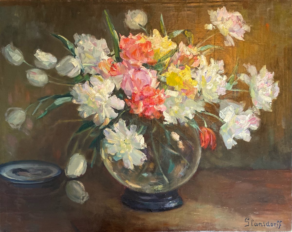 Hubert Glansdorff (ixelles 1877 - Knokke 1963) - Flowers