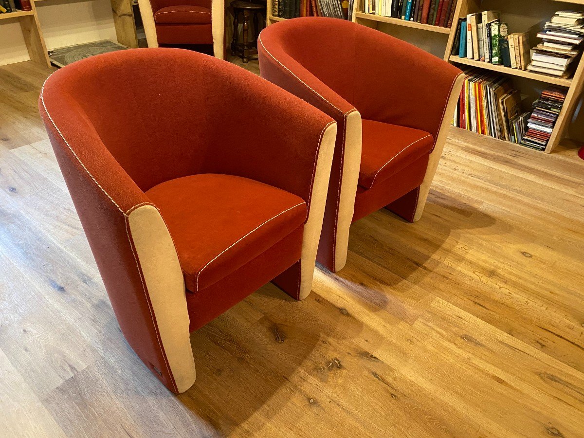 Pair Of Vintage Armchairs-photo-4