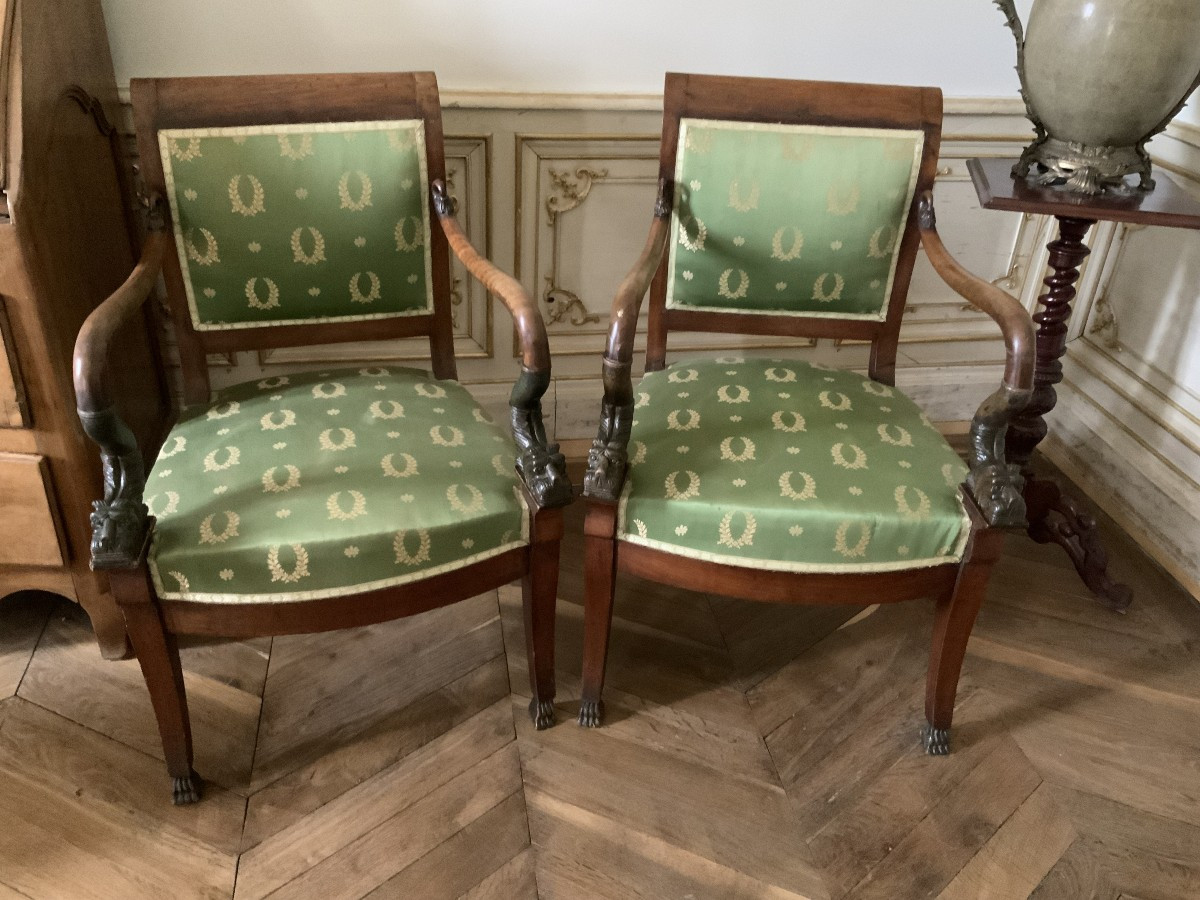 Paire de fauteuil EMPIRE