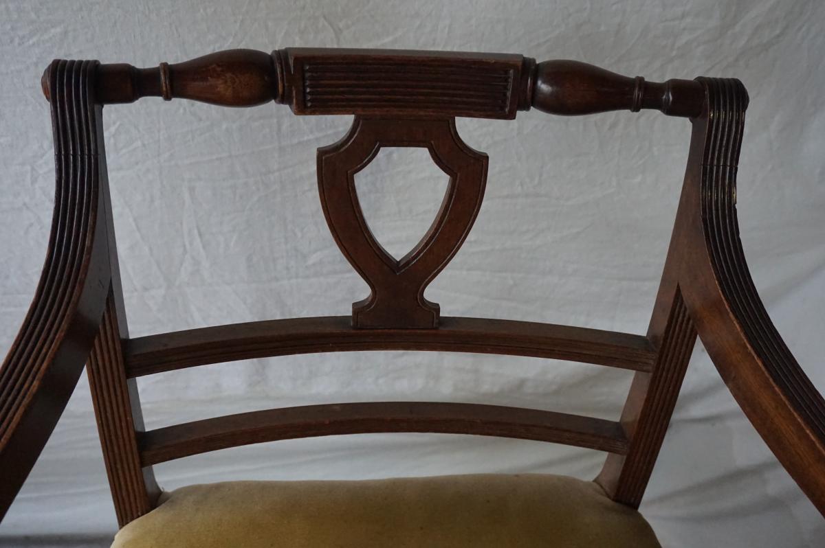 Suite Of 2 Chairs And 1 Armchair-photo-3