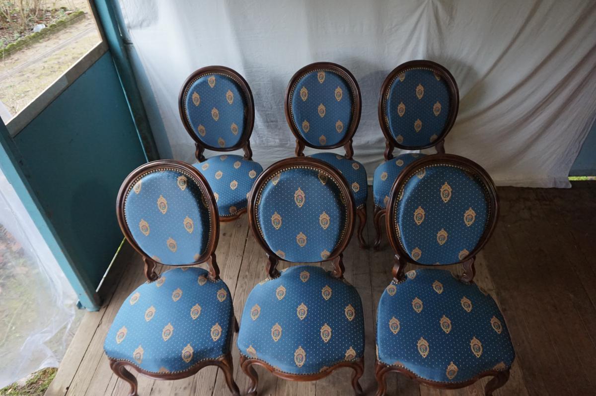 Suite Of 6 Napoleon III Chairs