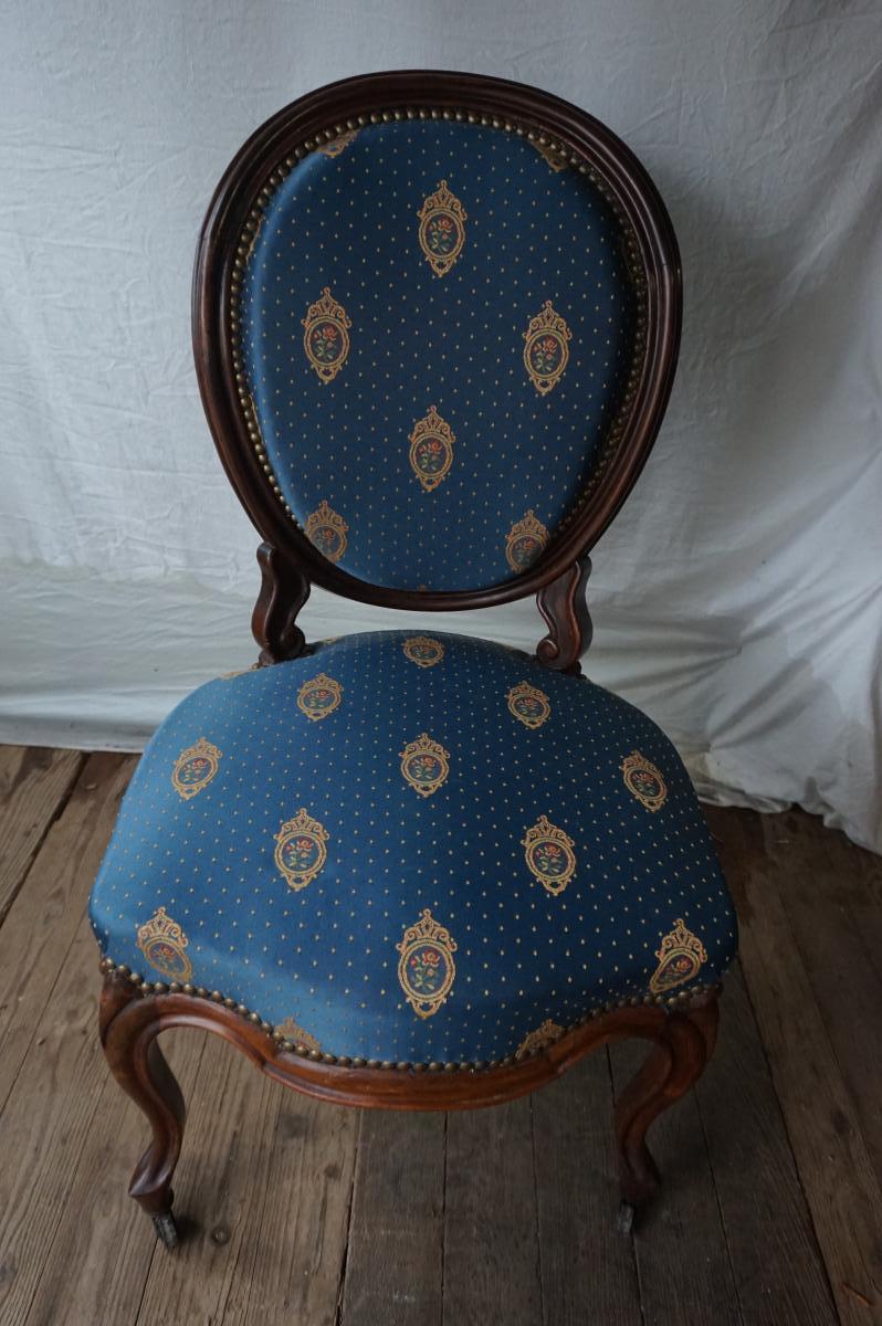 Suite Of 6 Napoleon III Chairs-photo-3