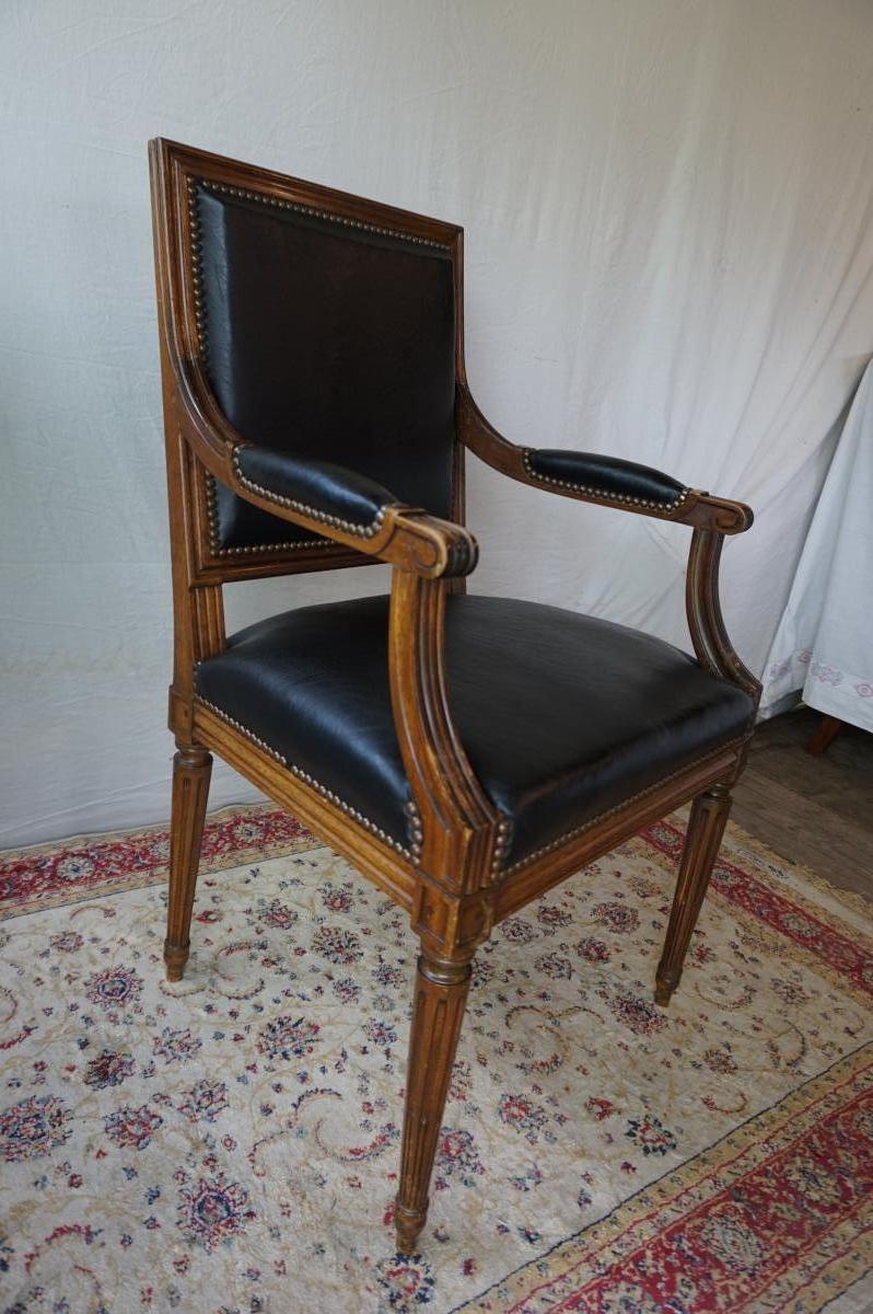 Fauteuil De Bureau Style Louis XVI-photo-2