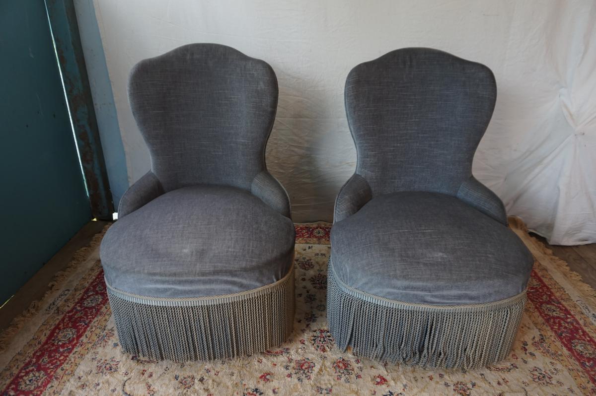 Pair Of Armchair Crapaud