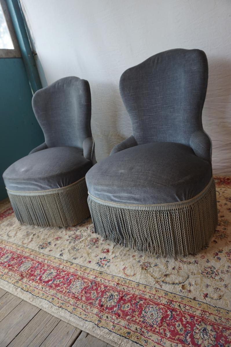Pair Of Armchair Crapaud-photo-2