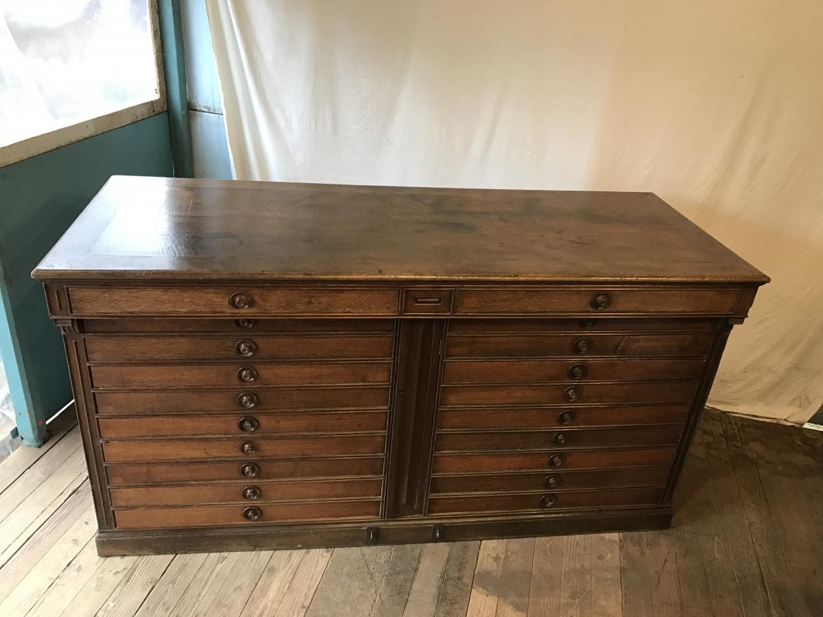 Business Counter In Solid Oak 1900