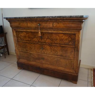 Belle Et Originale Commode-secrétaire Louis-philippe