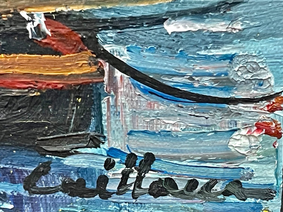 “saint-jean-de-luz - The Port” Rodolphe Caillaux (1904 - 1989)-photo-3