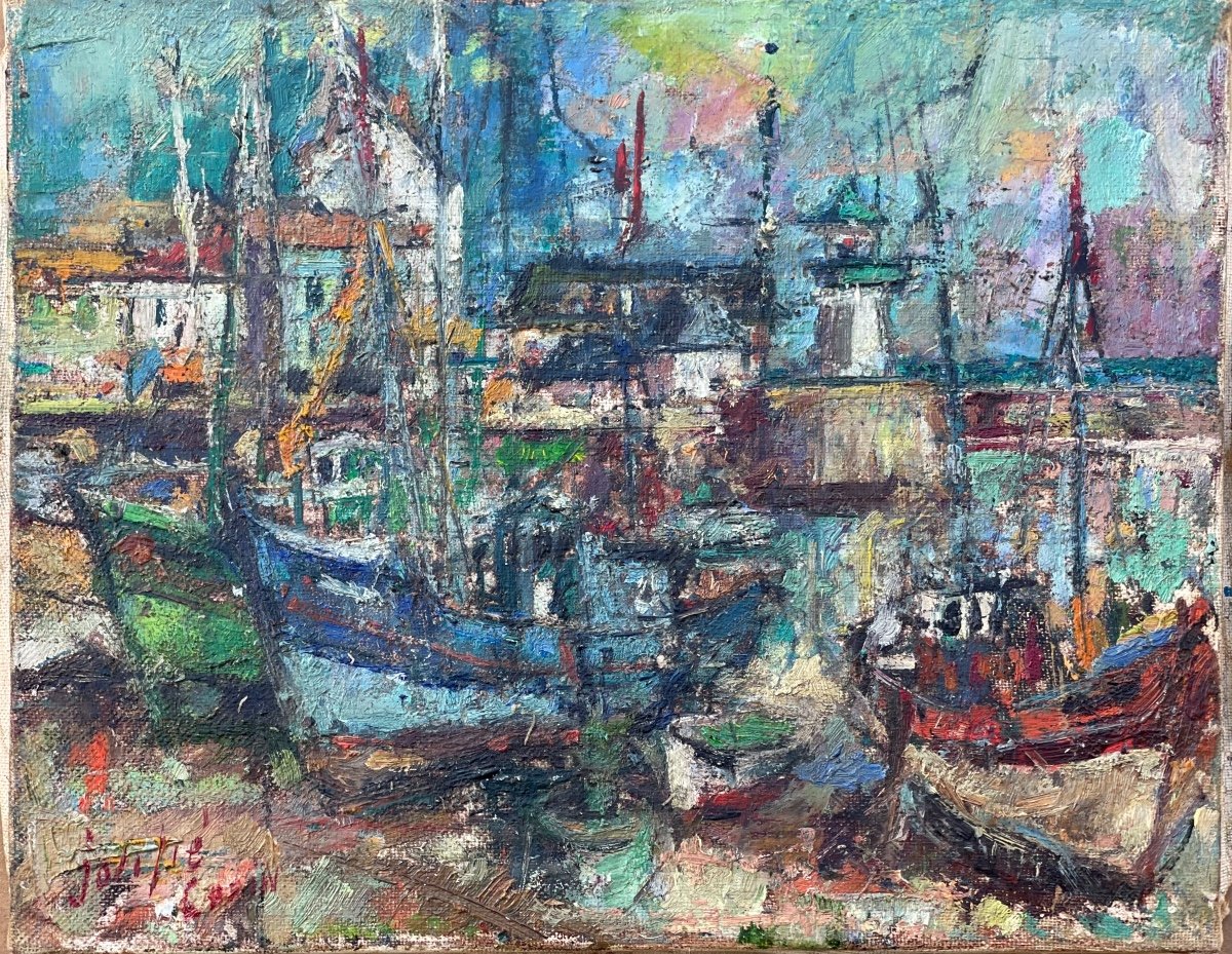 “port Joinville île d'Yeu” Jolifie Conin (1929 - 2013)-photo-2