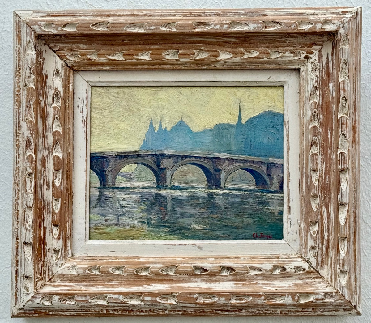 ” Le Pont Neuf ” Charles Forget ( 1886 - 1960 )