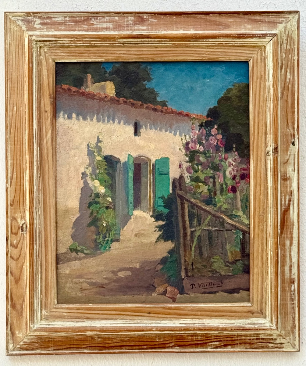 ” LES ROSES TRÉMIÈRES ” Pierre Vaillant ( 1878 - 1939 )