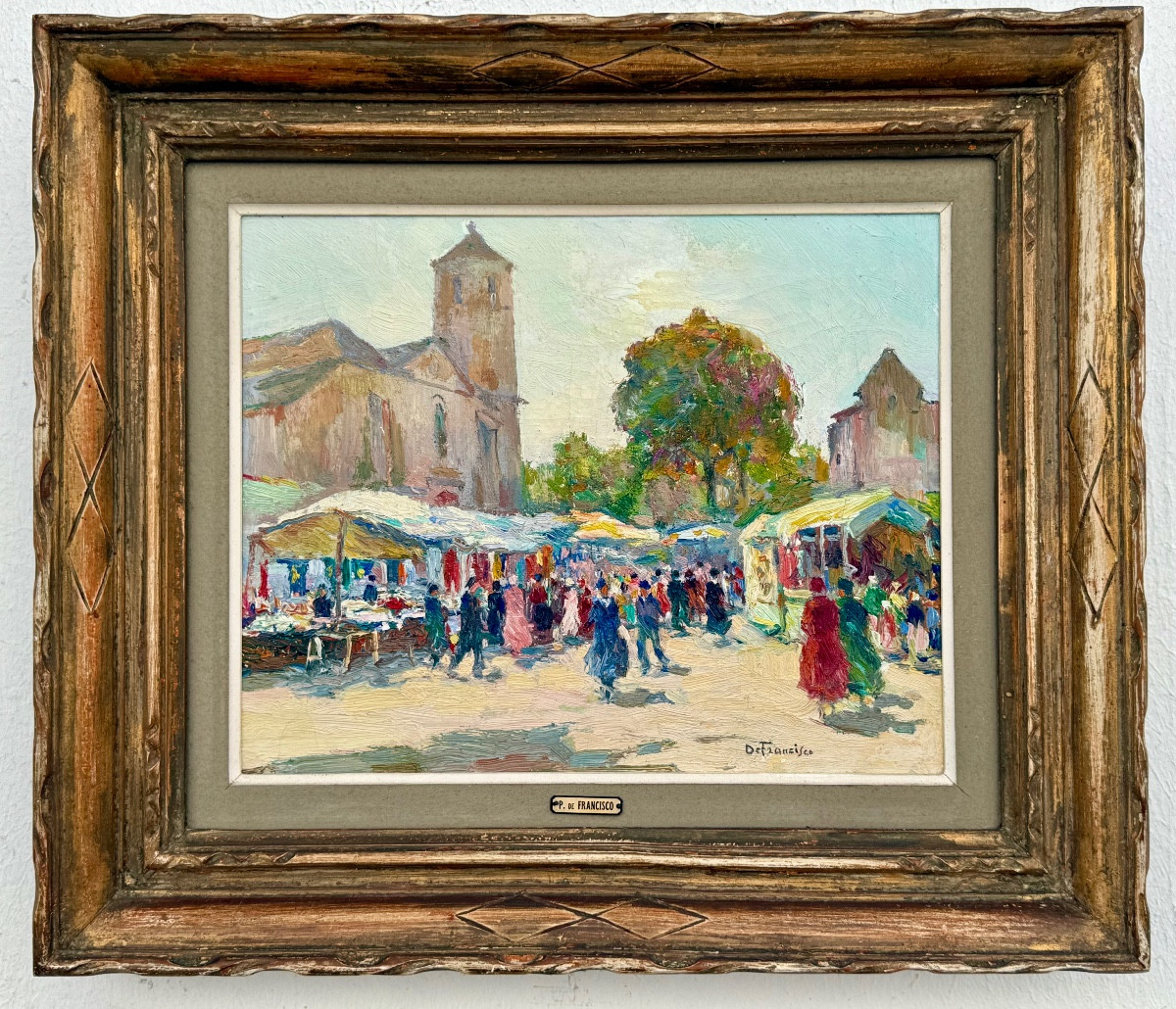 " Foire à Vayrac "  Pietro de Francisco ( 1873 - 1969 )-photo-1