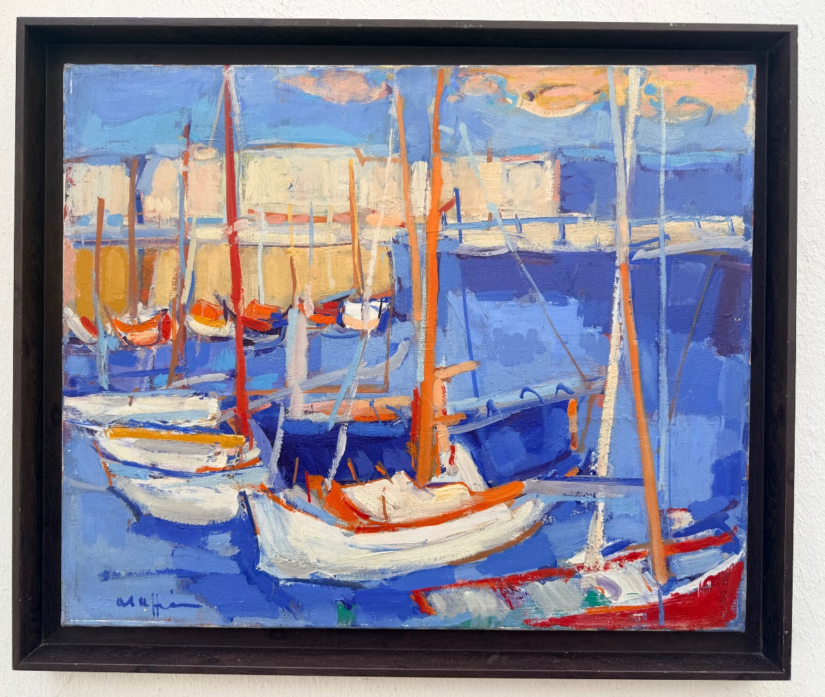 ” Bassin de Deauville ” André Raffin ( 1927  - 2005 )
