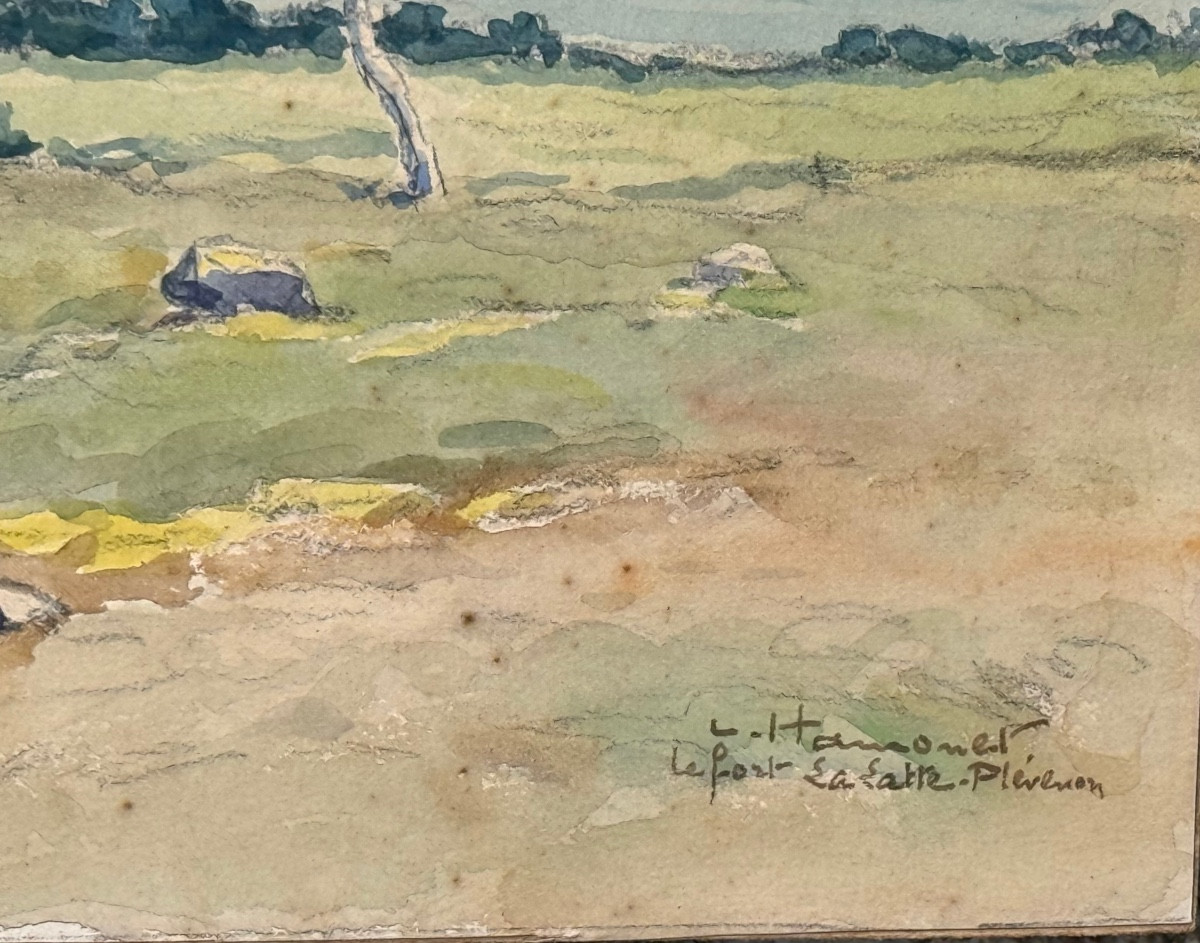 ” Le Fort La Latte à Plévenon ” Hamonet Léon ( 1877 - 1953 )-photo-3