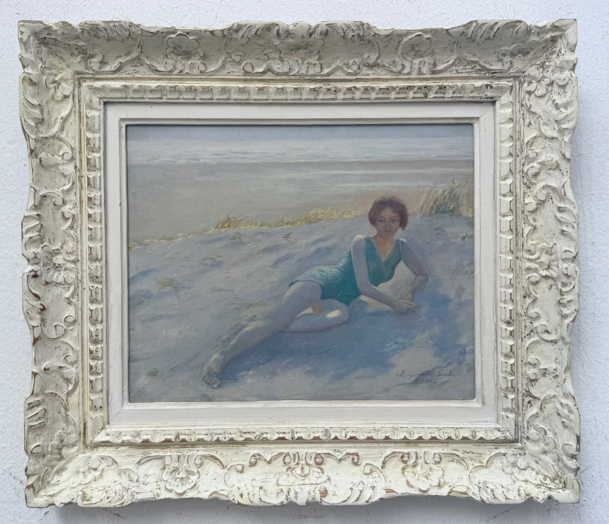 "paris Plage 1930" (le Touquet) Gosselin - Parelle Maurice (1876 - 1931)