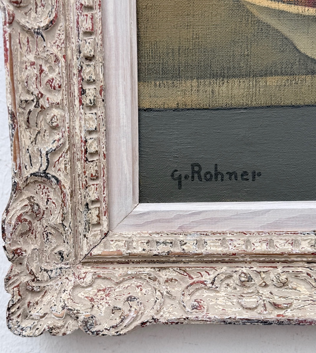 "still Life With Peaches" By Georges Rohner (1913-2000)-photo-2