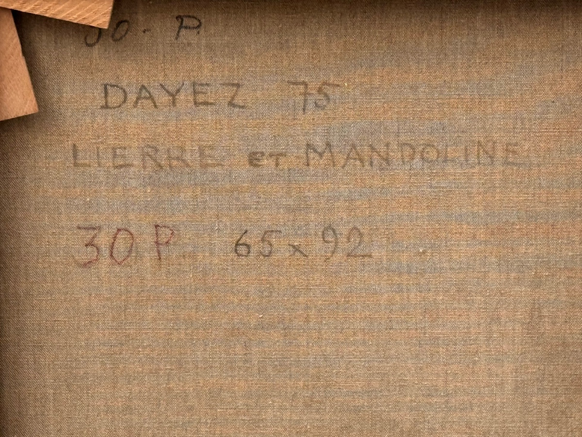 "ivy And Mandolin" 1975 Georges Dayez (1907 - 1991)-photo-2