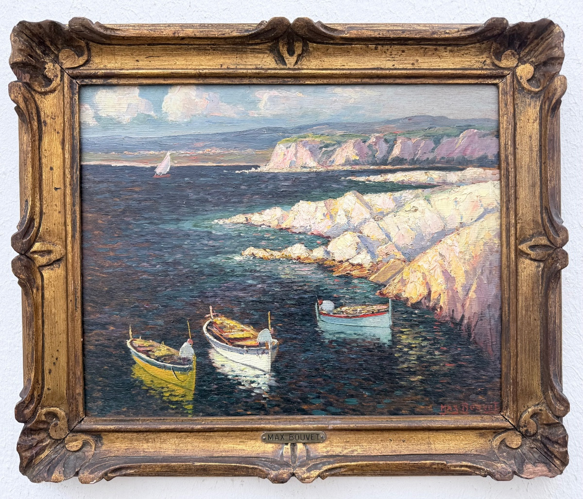 "mediterranean Fishermen" By Max Bouvet (1854-1940)