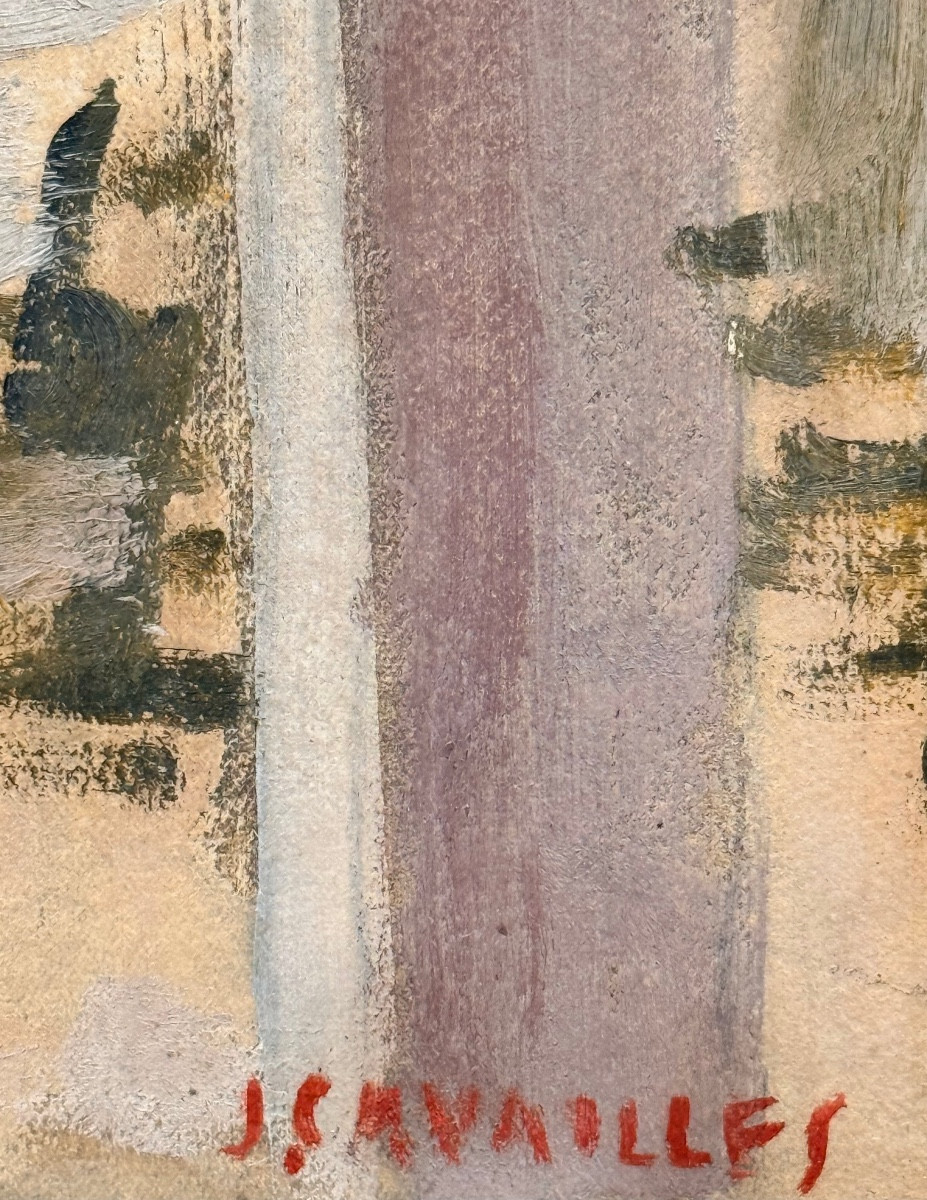 " Vue De La Fenêtre " Jules Cavaillès ( 1901 - 1977 )-photo-2