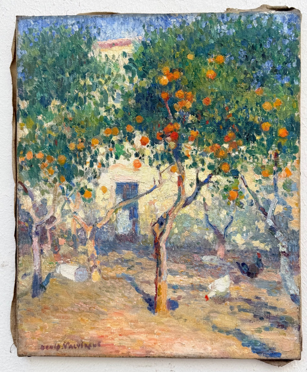" Oranges Trees " Denis- Valvérane  Louis (1870 - 1943-photo-2