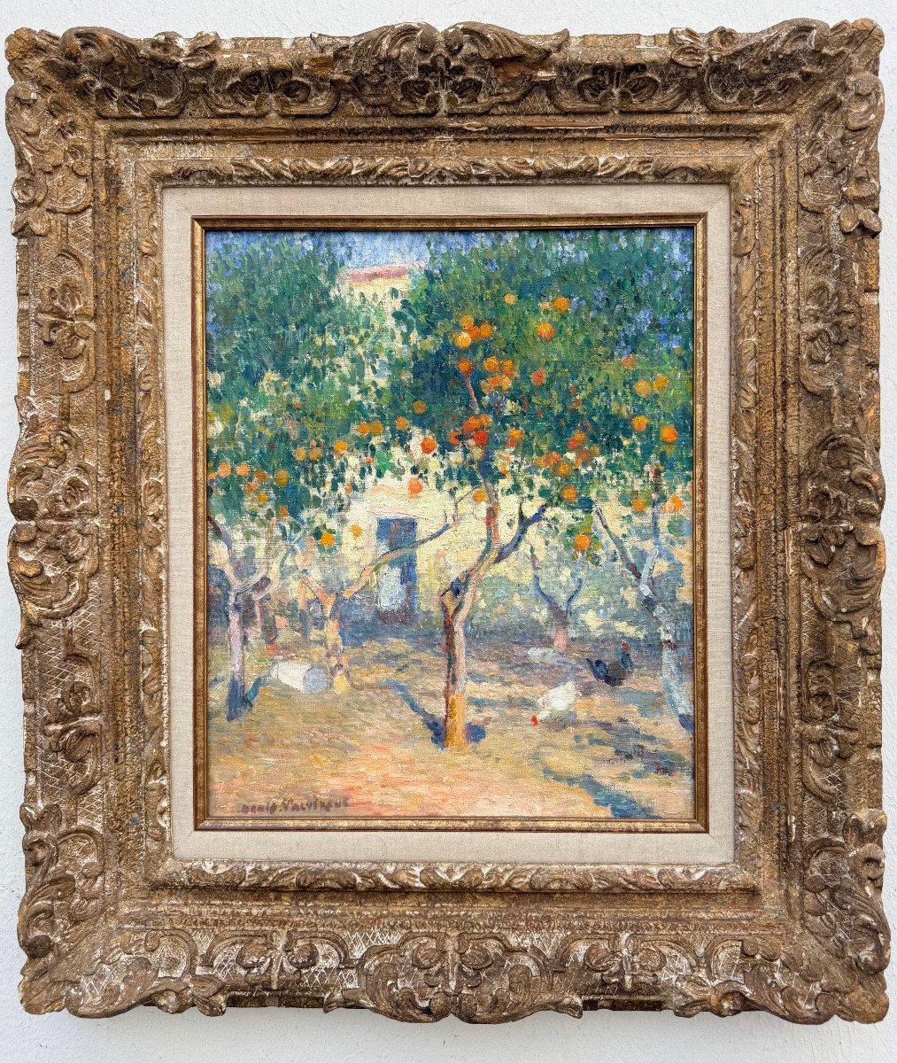 " Oranges Trees " Denis- Valvérane  Louis (1870 - 1943