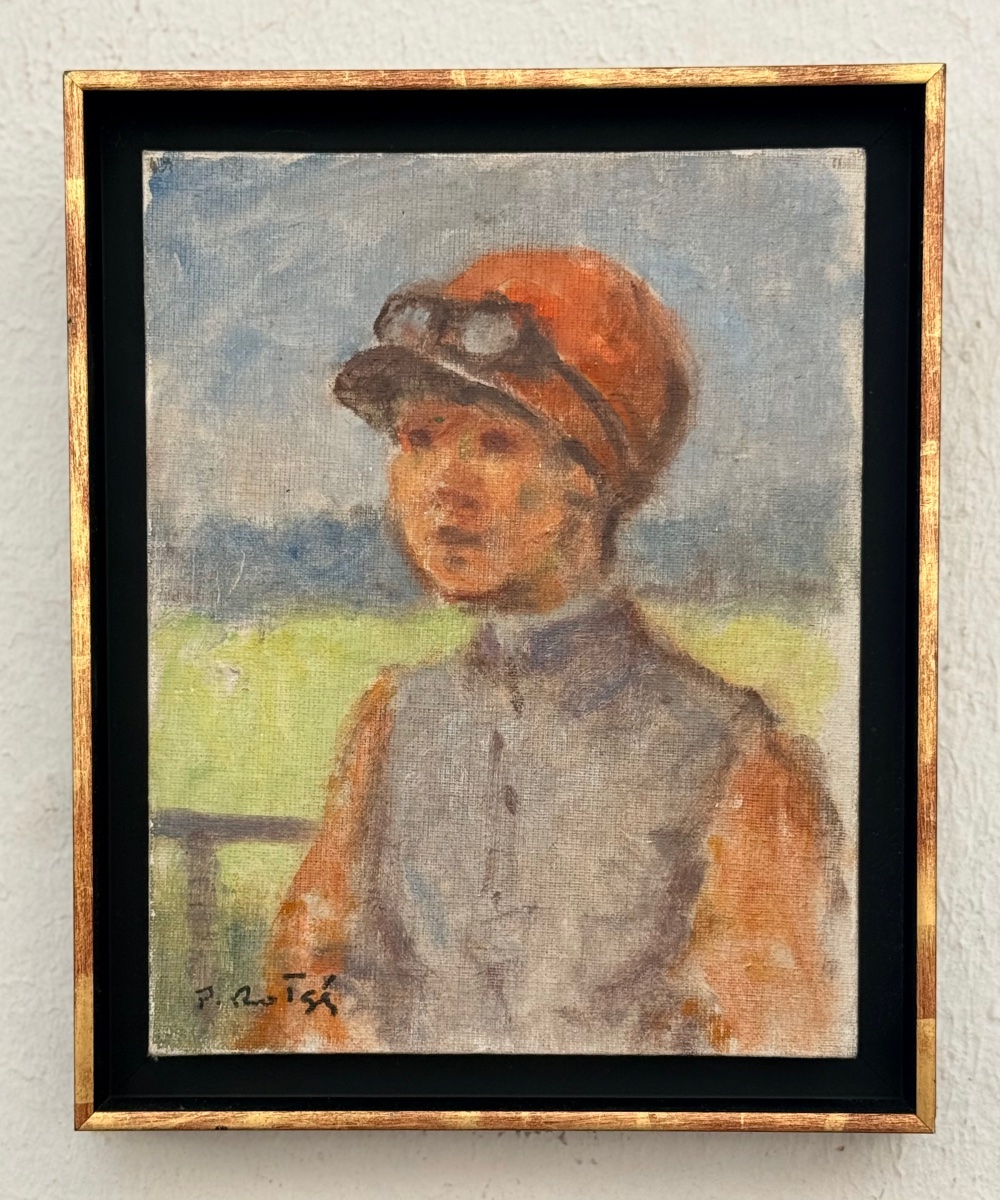 "Portrait de Jockey " Prosper Rotgé ( 1895 - 1969 )