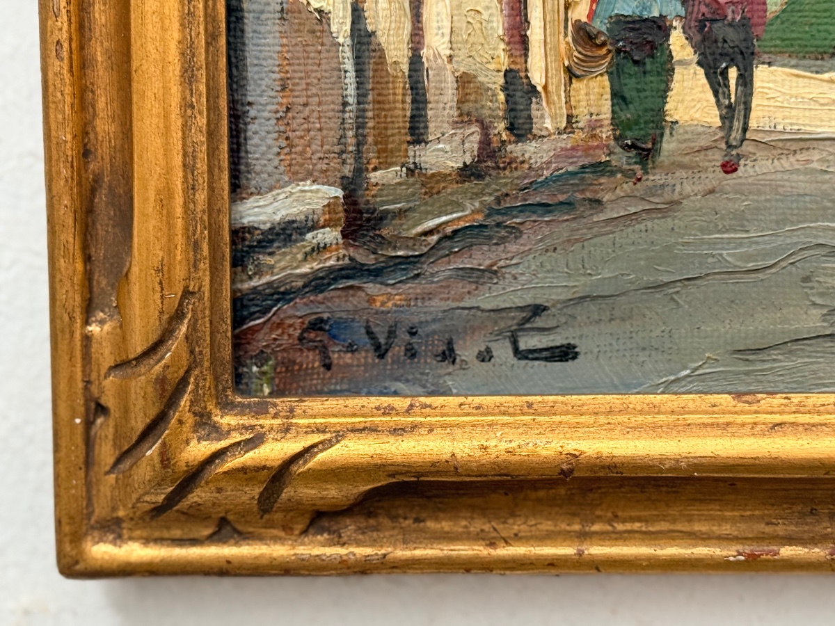 "Riez Vieille Rue " Gustave Vidal ( 1895 - 1966 )-photo-2