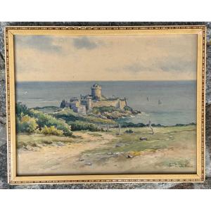 “fort La Latte In Plévenon” Hamonet Léon (1877 - 1953)
