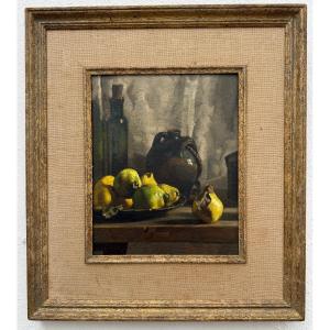 "still Life With A Dish Of Quinces" André Charigny (1902 - 2000)