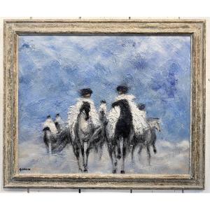 " Riding At Dawn " Claude Quiesse ( 1938 - )